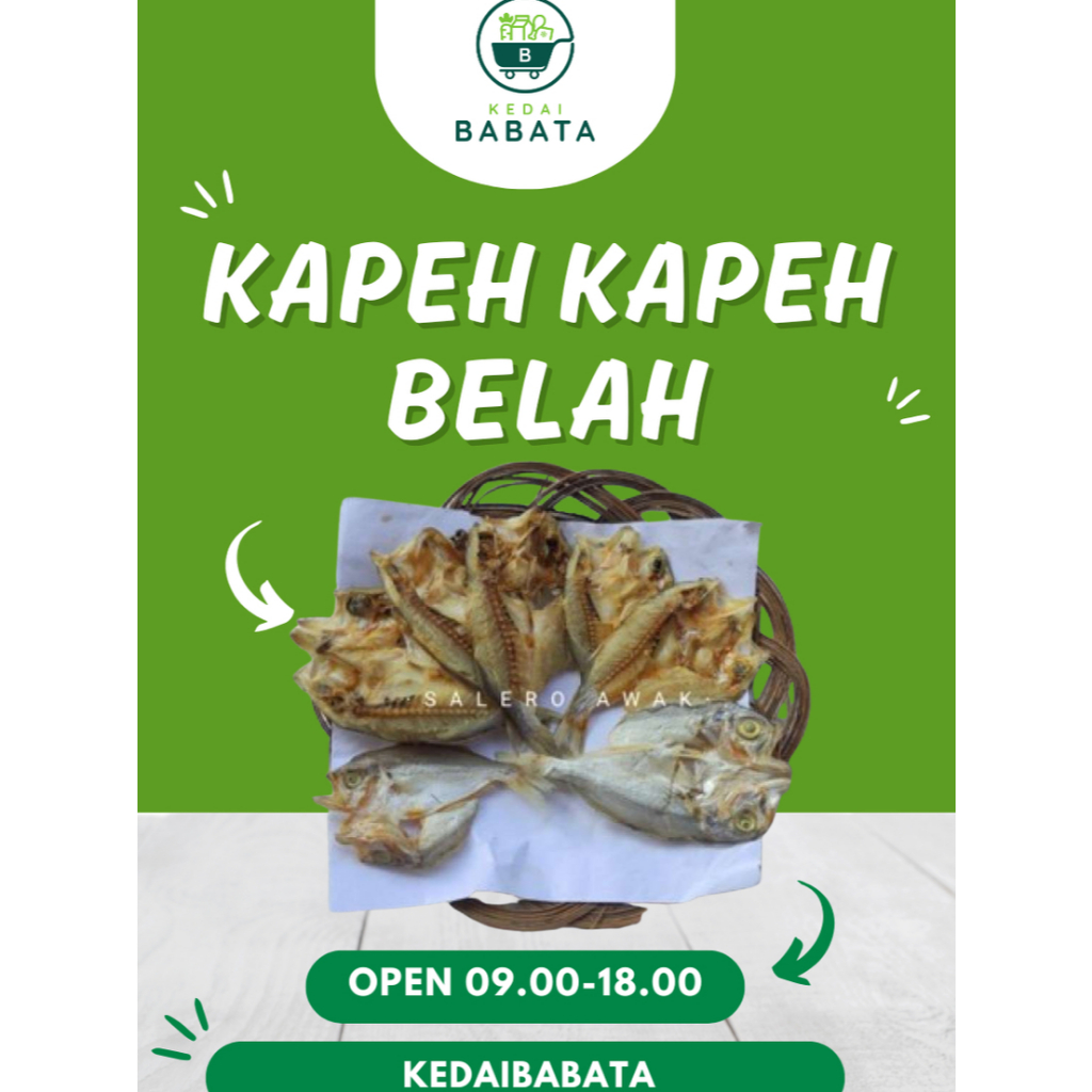 

Ikan Asin Kapeh Kapeh Belah Siam 100gr Kedai Babata Padang
