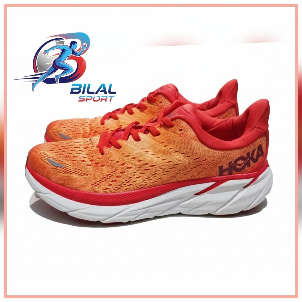 SEPATU RUNNING HOKA CLIFTON 8 GRADE ORI