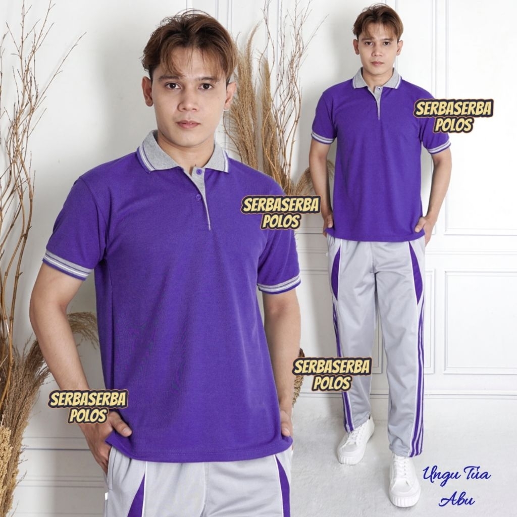 Setelan Olahraga Lengan Pendek // Seragam Olahraga Pria Dan Wanita // Atasan Olahraga Berkerah // Se