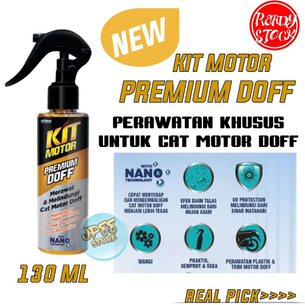 KIT MOTOR PREMIUM DOFF 130ml Perawatan Motor doff