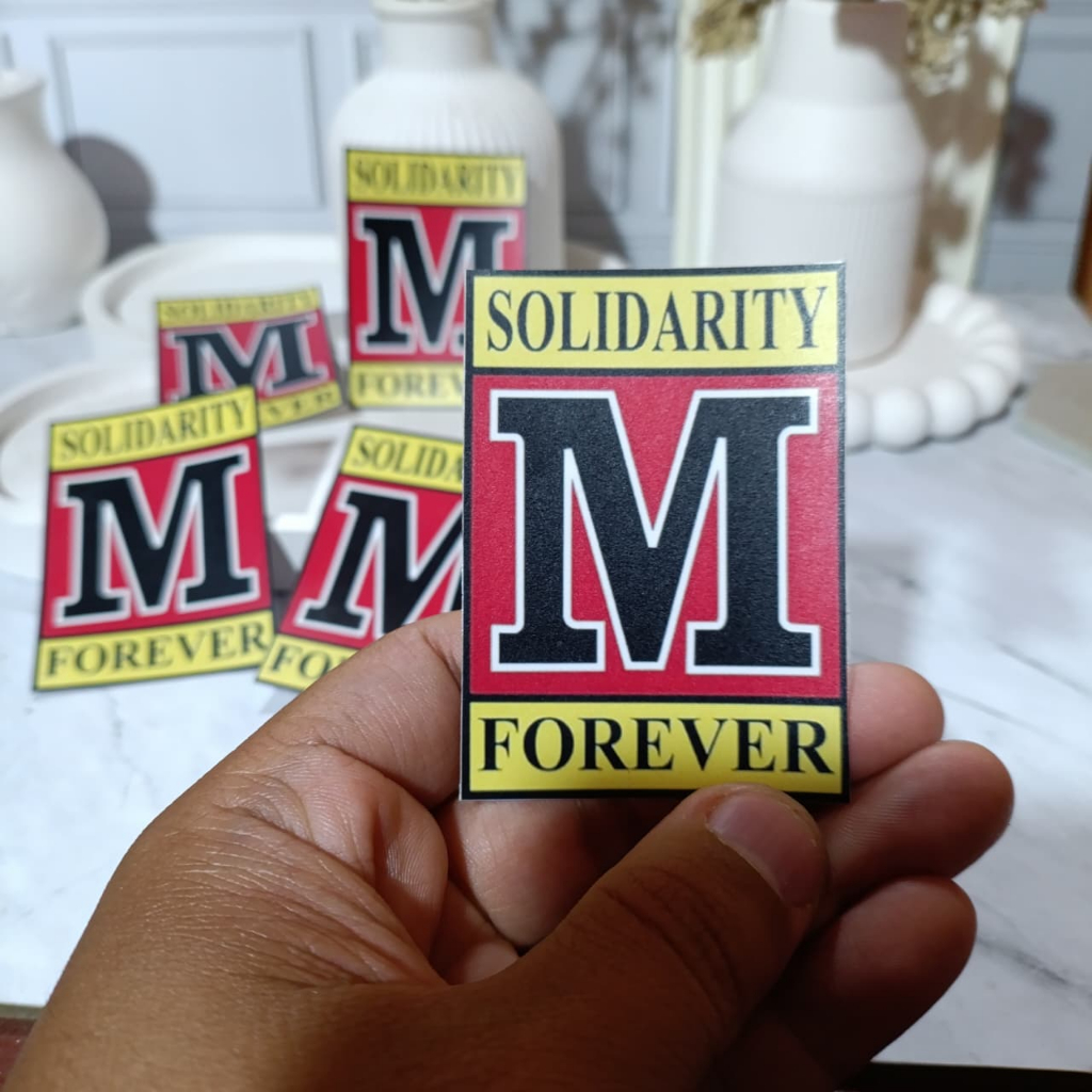 Stiker M solver solidarity forever teknik mesin Stiker M mechanical engineering bahan vinyl