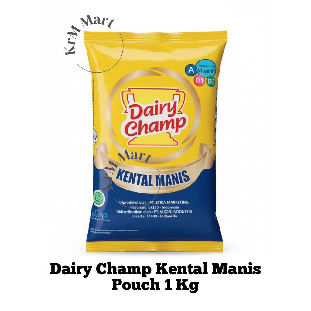Dairy Champ Krimer Kental Manis Pouch 1 kg kilo kilogram bukan susu diari dairi diary cham kremer ke