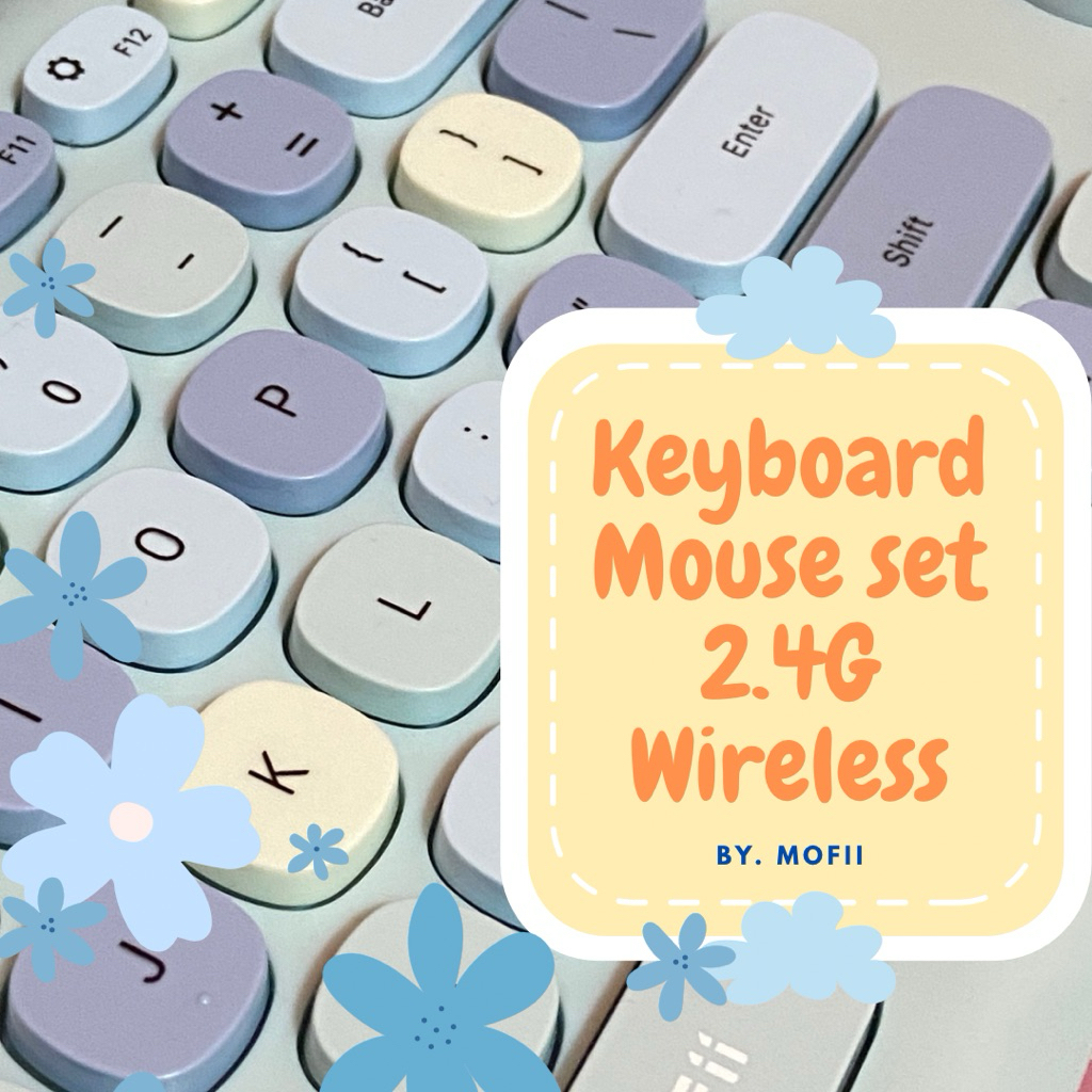 keyboard Mouse Mofii Set 2.4G Wireless