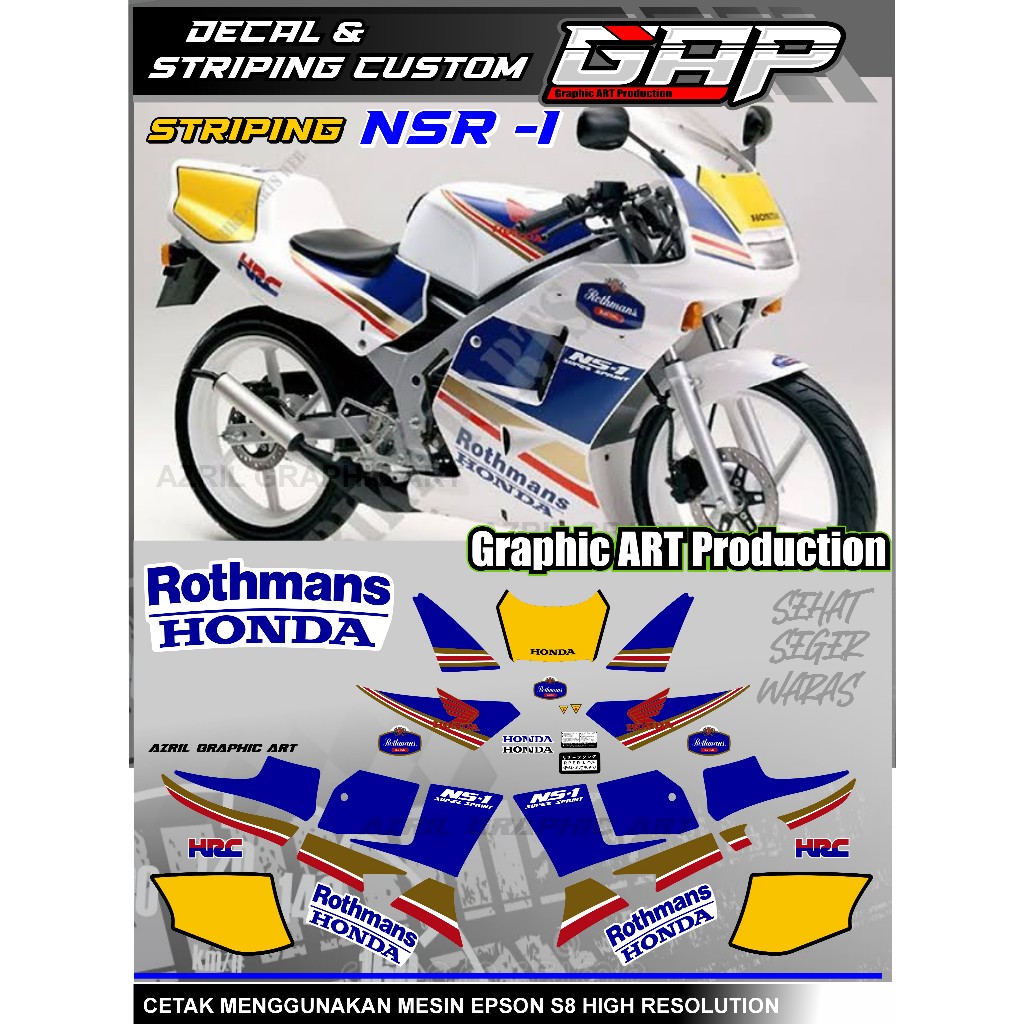 Striping HONDA NSR ROTHMANS