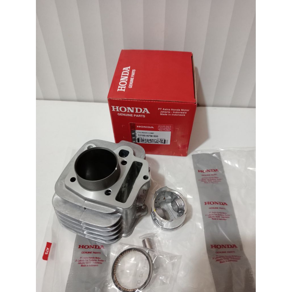 Blok seher KFM + Piston Buat Motor Supa Fit New Supra Fit Legenda Original