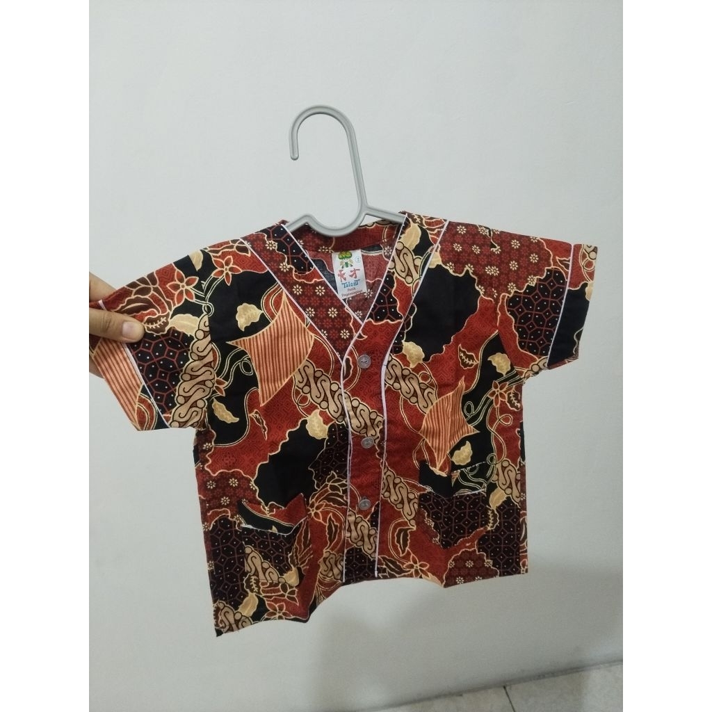 Piyama Anak Batik Bagan Si Api Api Baju Tidur Anak