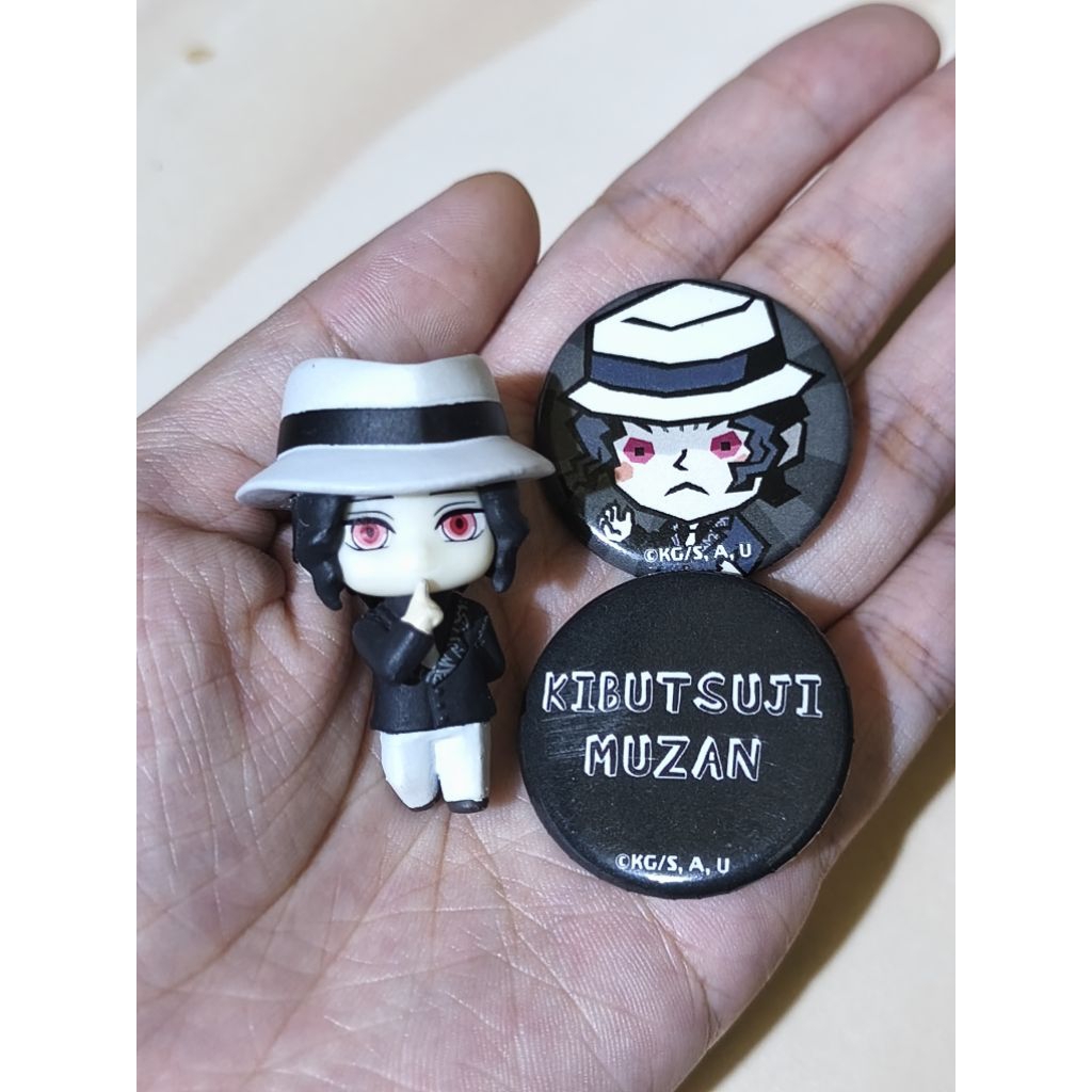 (Official) Kibutsuji Muzan Merch/ Mini Figure Muzan/ Pin Muzan/ Demon Slayer Merch/ Kimetsu No Yaiba