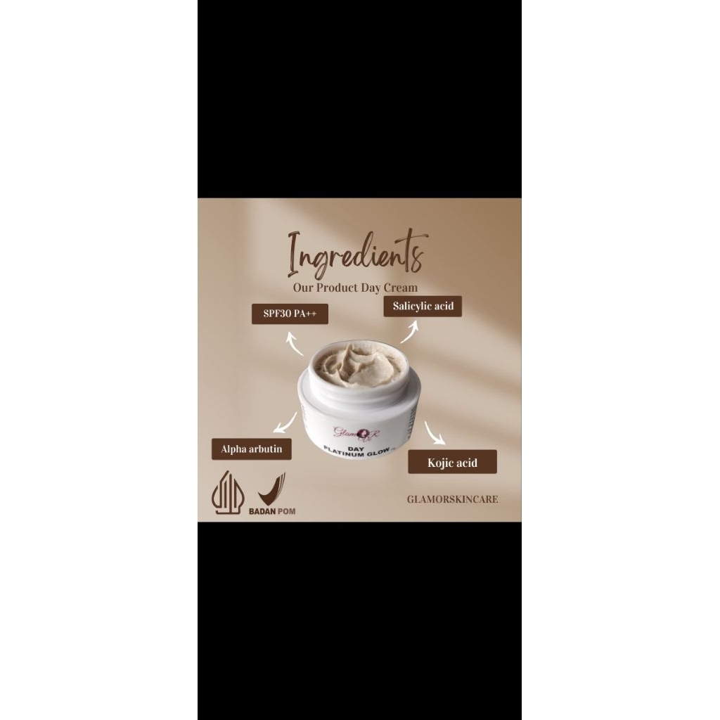 cream siang platinum glow BPOM