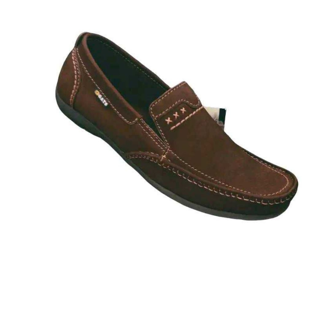 SEPATU MOKASIN PRIA GATS HK 0002 BROWN ORIGINAL