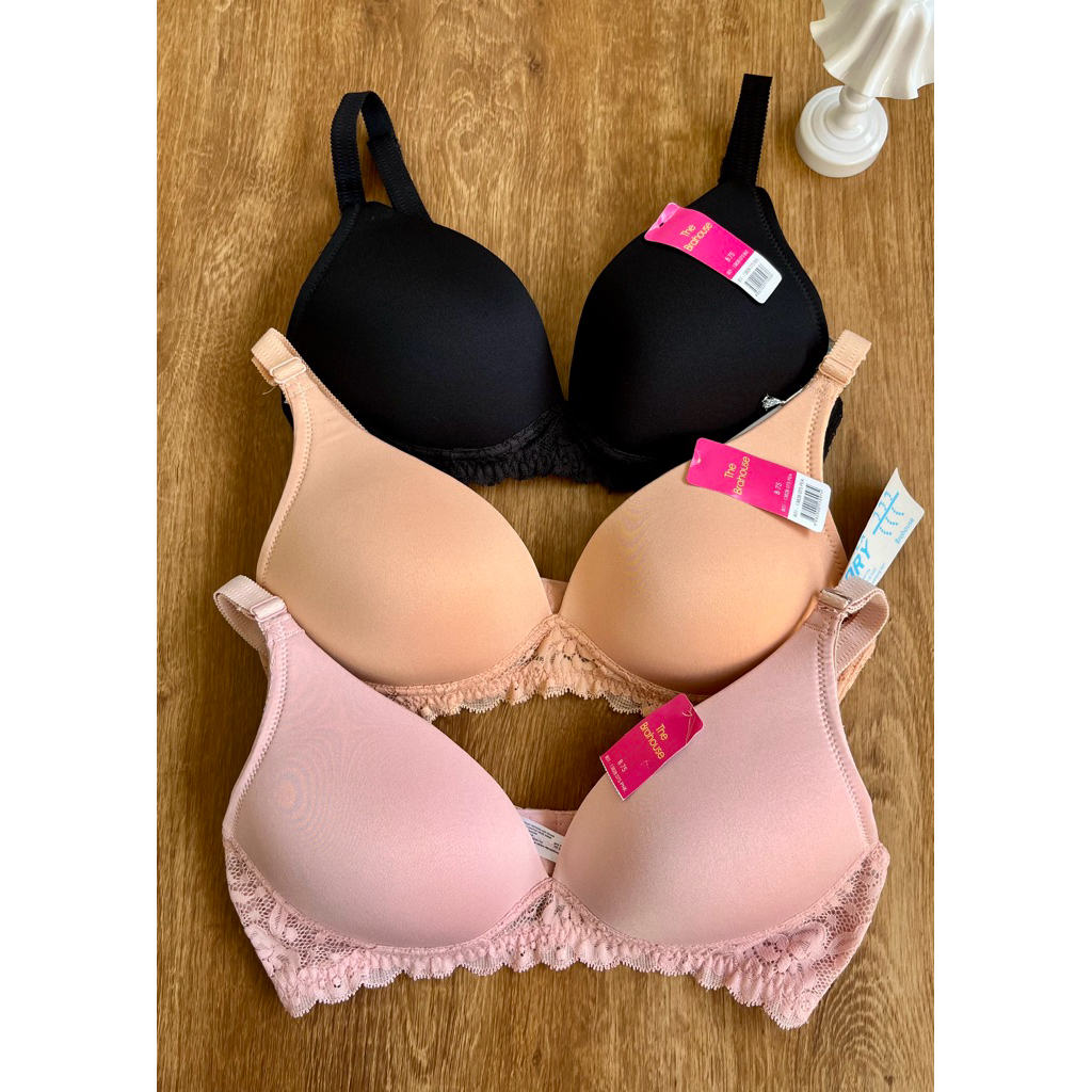 THE BRAHOUSE BRA TANPA KAWAT BUSA TIPIS RATA SIZE 34B B75 36B B80 38C C85 34C C75 38B B85 40C C90 36