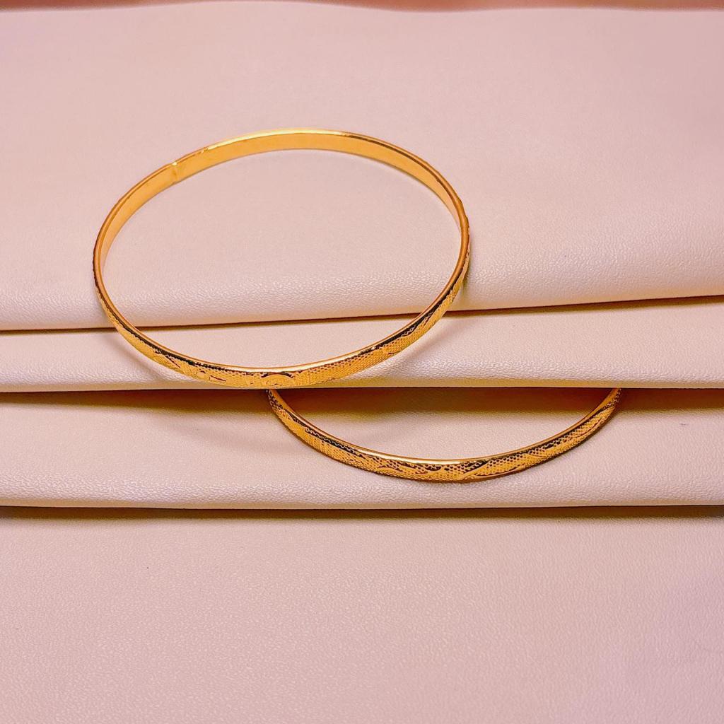 Gelang Keroncong Emas Kuning Isi 3PCS Gelang Xuping Keroncong India Wanita Dewasa Lapis Emas