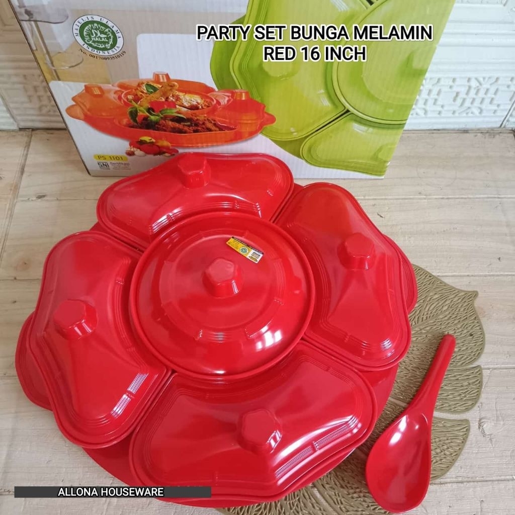 PRASMANAN / WADAH SAJI  MELAMIN 16 INCH GOLDEN DRAGON