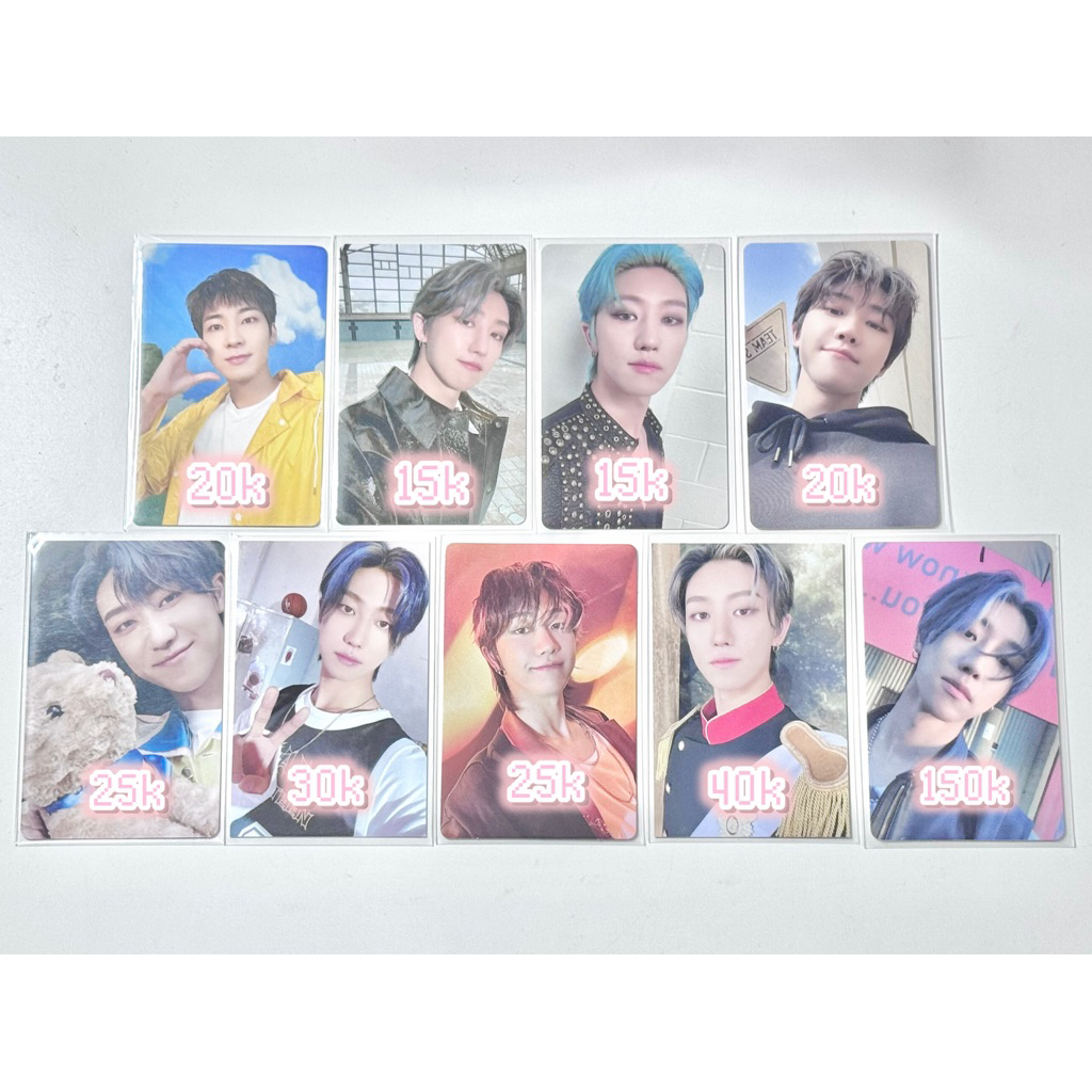 pc photocard svt seventeen the8 minghao wonwoo (tvod vod touring, attacca, dicon, carver heaven, dvd