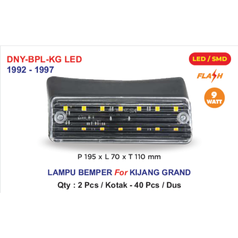 DNY BPL KG LED  LAMPU BEMPER FOR KIJANG GRAND LED DNY-BPL-KG LED