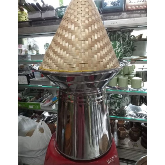 SEENG DANGDANG STAINLESS TINGGI + KUKUSAN BAMBU