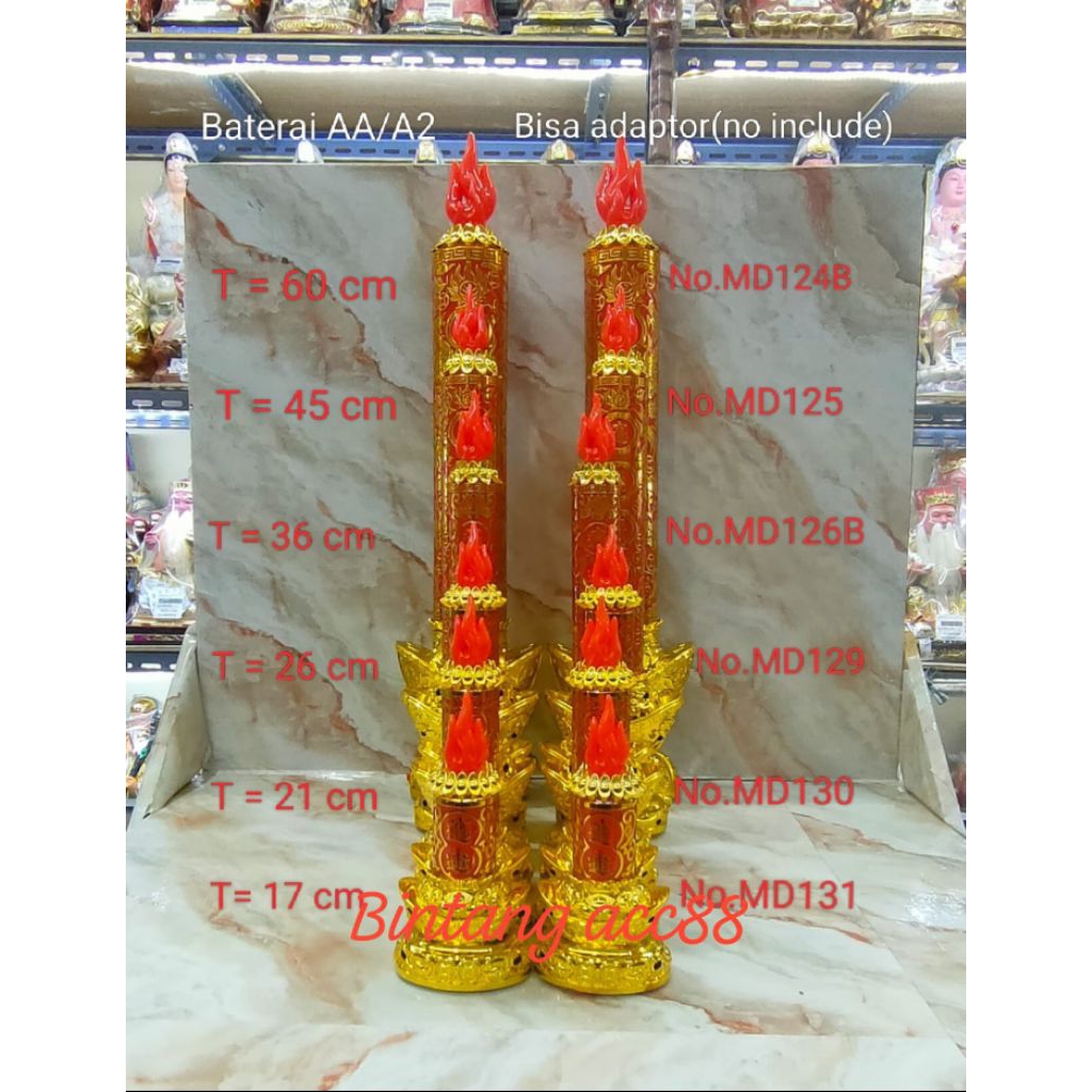 lampu altar / lampu sembahyang -lilin - yen pau - LED -MD