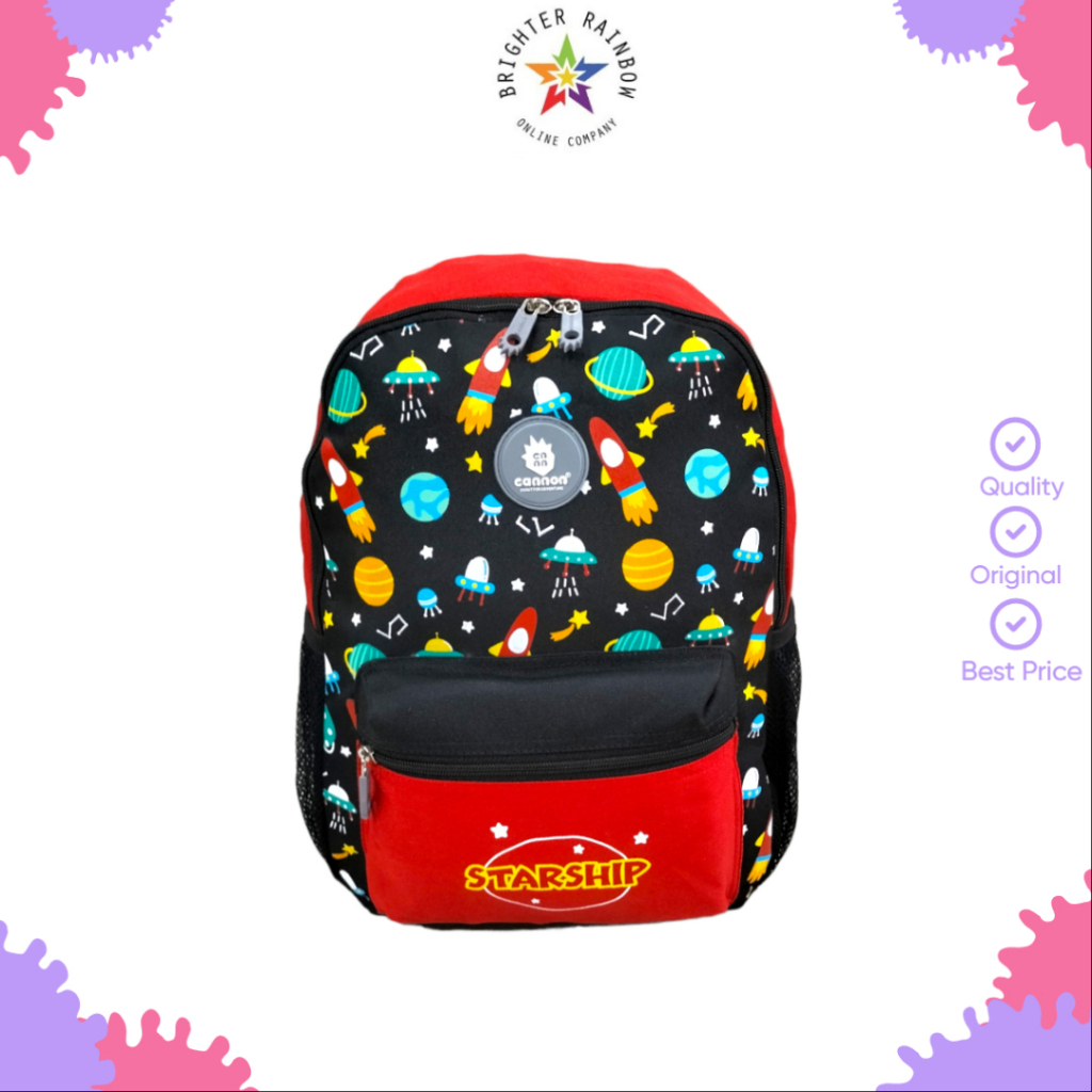 TAS CANNON 72011 STARSHIP RANSEL ANAK SEKOLAH BERGAMBAR