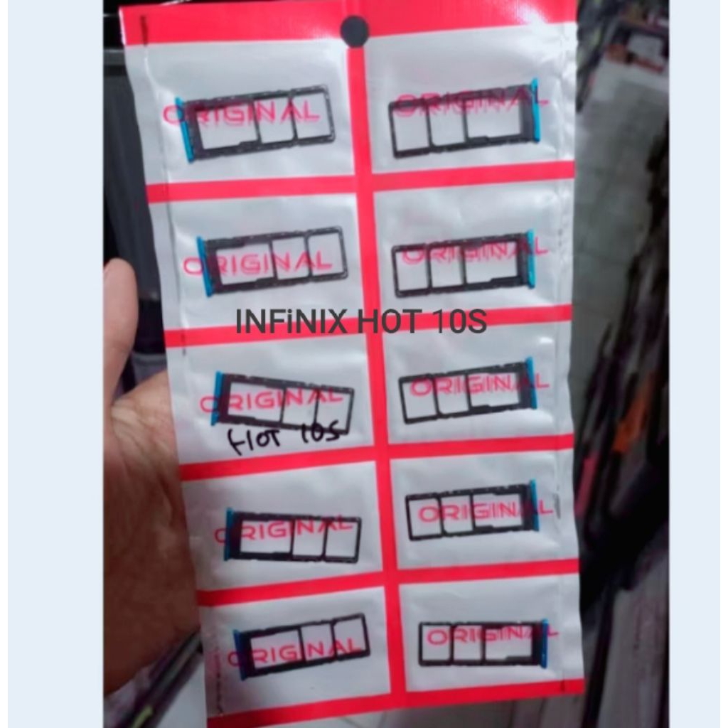 Simtray INFINIX HOT 10s - Simlock Infinix Hot 10s - Tempat dudukan kartu simcard Infinix hot 10s