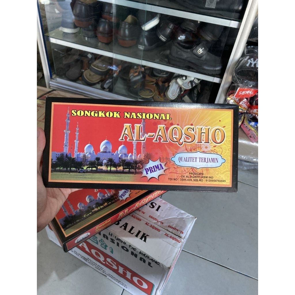 Songkok AL AQSHA Peci Polos hitam Peci Muslim