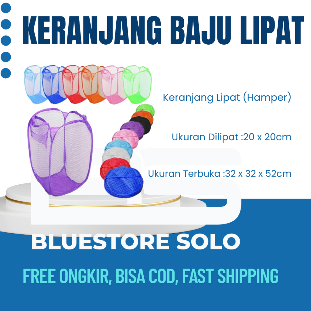Keranjang Lipat Baju Kotor Pakaian Kotor Keranjang Baju Kotor