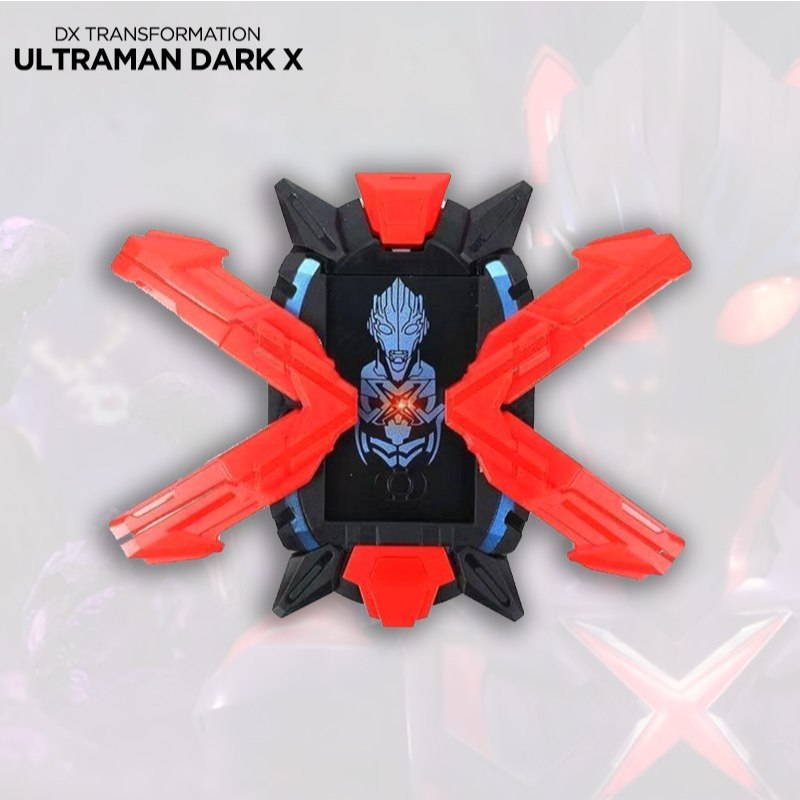 Mainan Ultraman X Dark DX Dark X Device Lengkap dengan Cyber Card – Aksesoris Transformasi Tokusatsu
