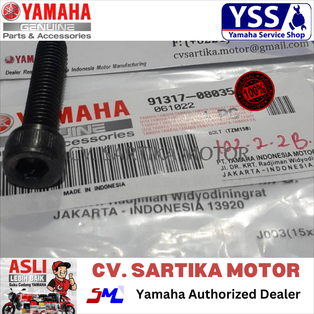 Baut Breket Knalpot Mio Sporty, Mio Soul 91317-08035