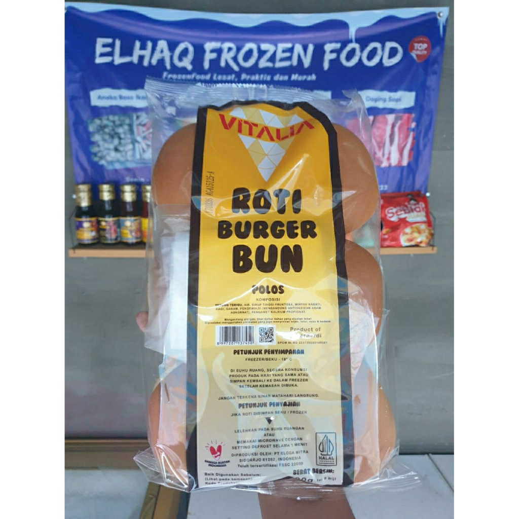 

Vitalia Roti Burgen Bun 6 pcs Polos 300 gr