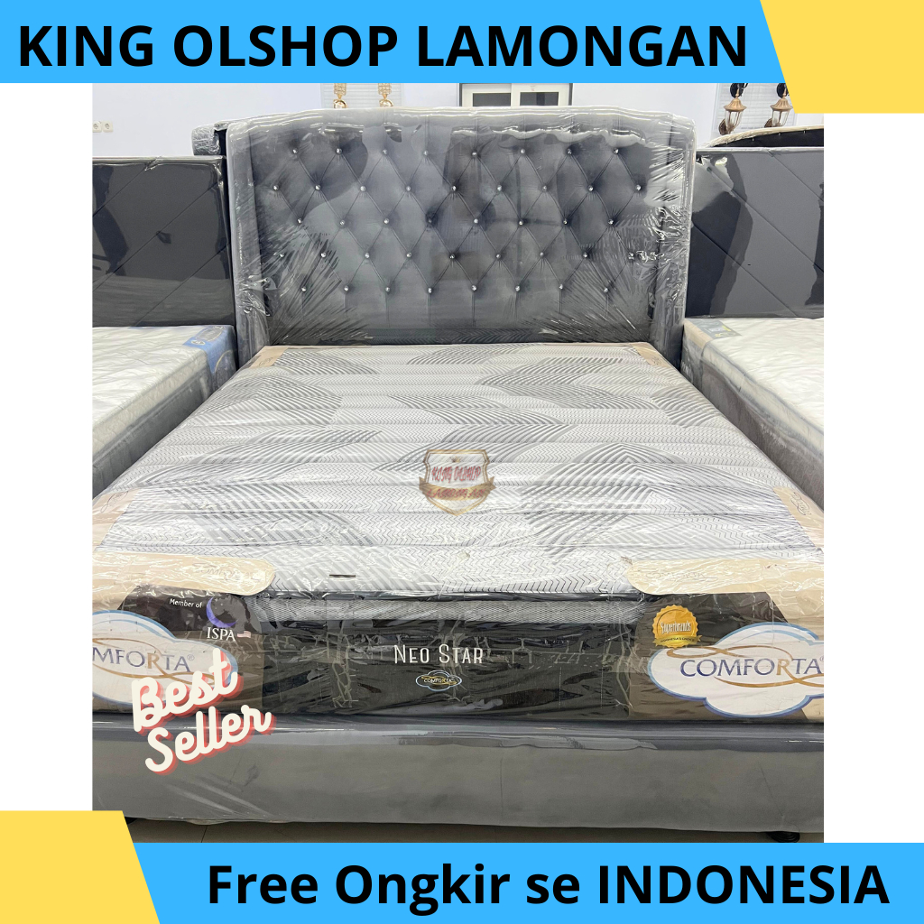 Kasur Springbed Comforta Neo Star 140 160 180x200 + Plush Top [LAMONGAN]