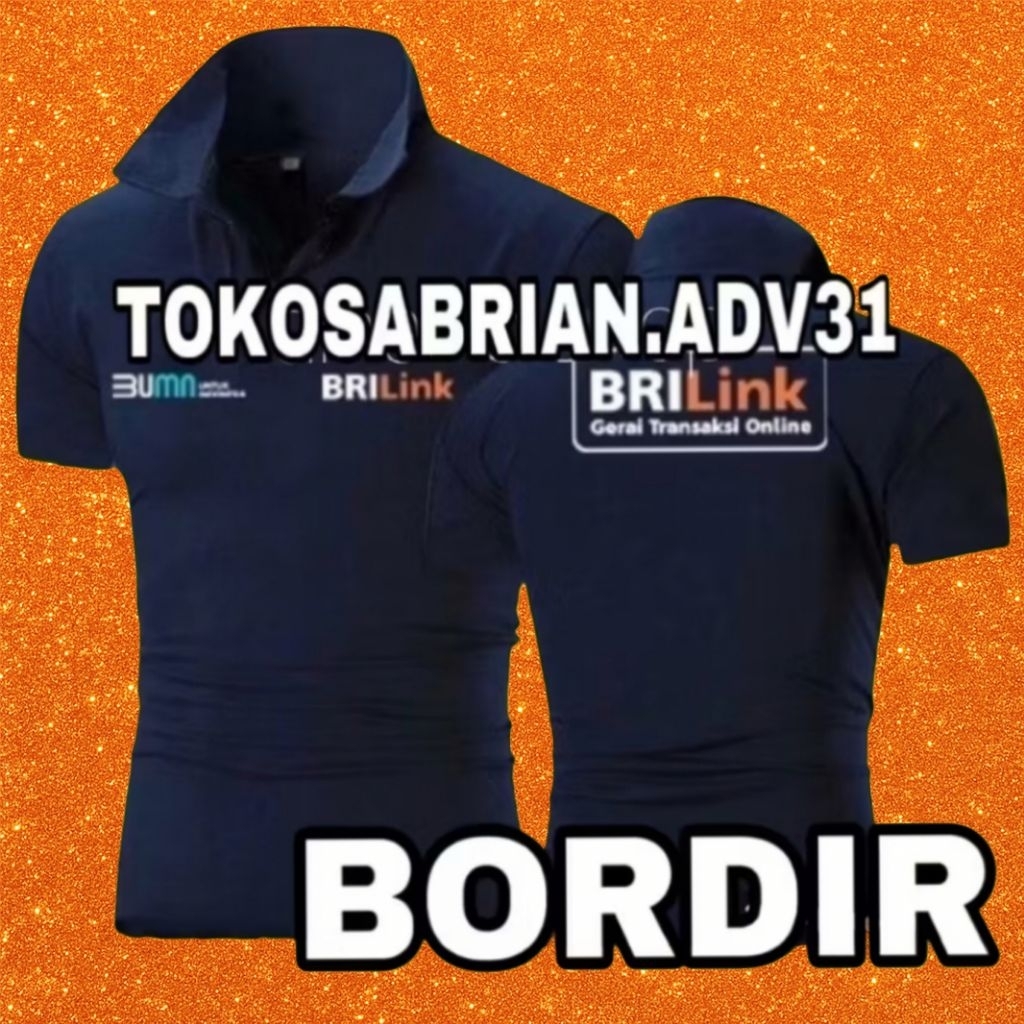 KAOS KATUN BRILINK BAJU KAOS BRILINK POLO SHIRT