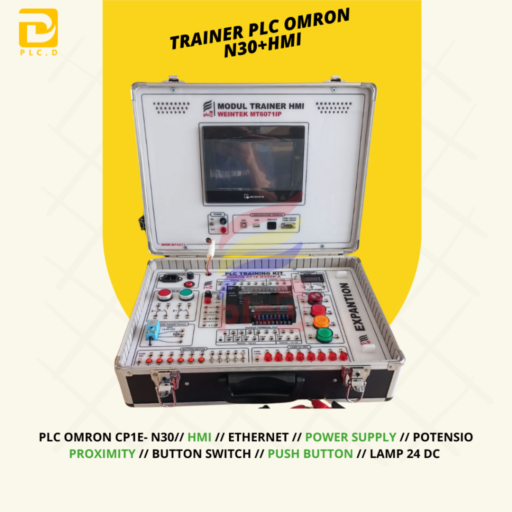 PLC Omron CP1E N30 + HMI