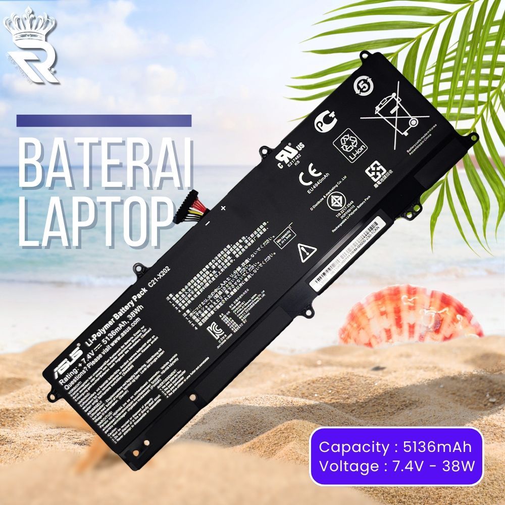 Baterai for Laptop Asus VivoBook X201 X201E S200E C21-X202 F201 F201E