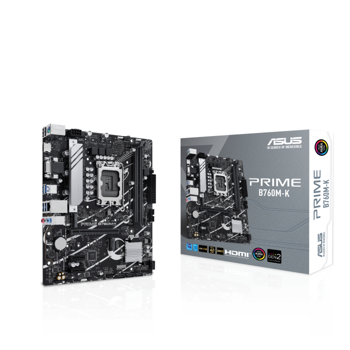 Motherboard ASUS PRIME B760M-K (LGA1700, B760, DDR5, USB3.2, SATA3)