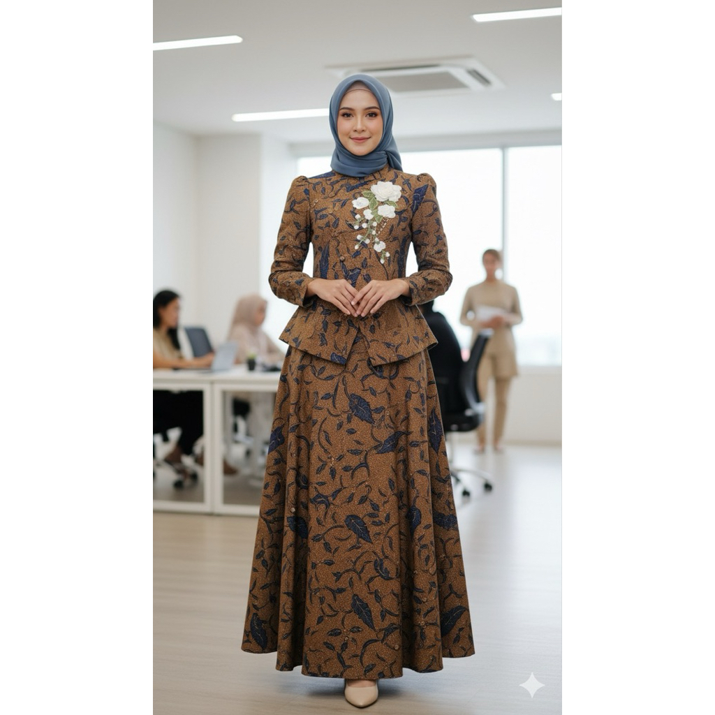 SETELAN ROK ATASAN BATIK PREMIUM