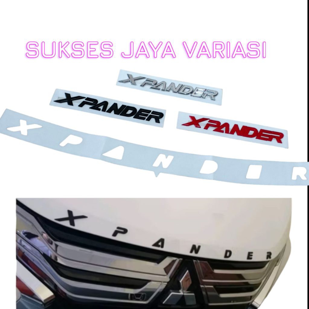 EMBLEM KAP MESIN MOBIP XPANDER LOGO TULISAN 3D XPANDER