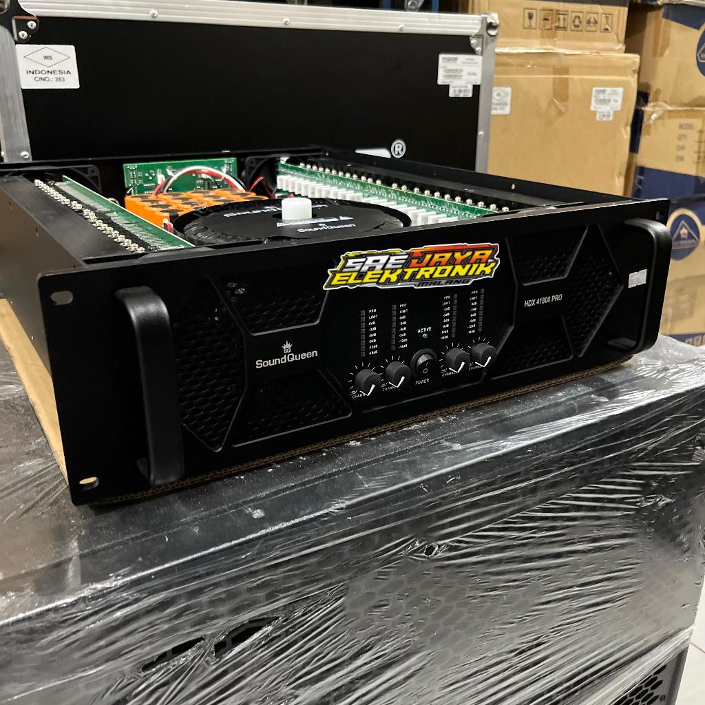 Power Soundqueen HDX 41800 PRO Power Amplifier HDX41800 PRO SQ Sound Queen 4 channel