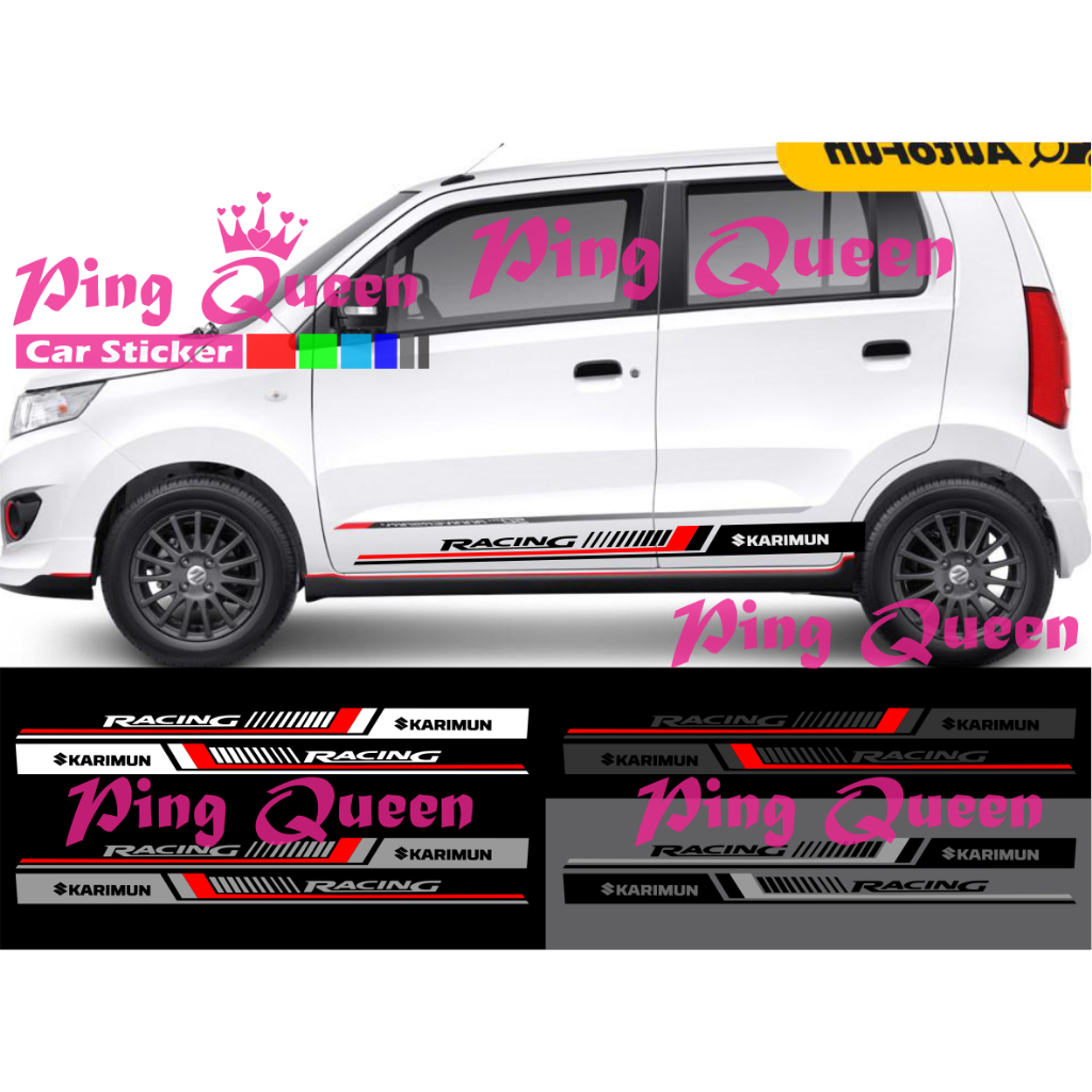 new sticker stiker mobil karimun cutting sticker mobil suzuki karimun
