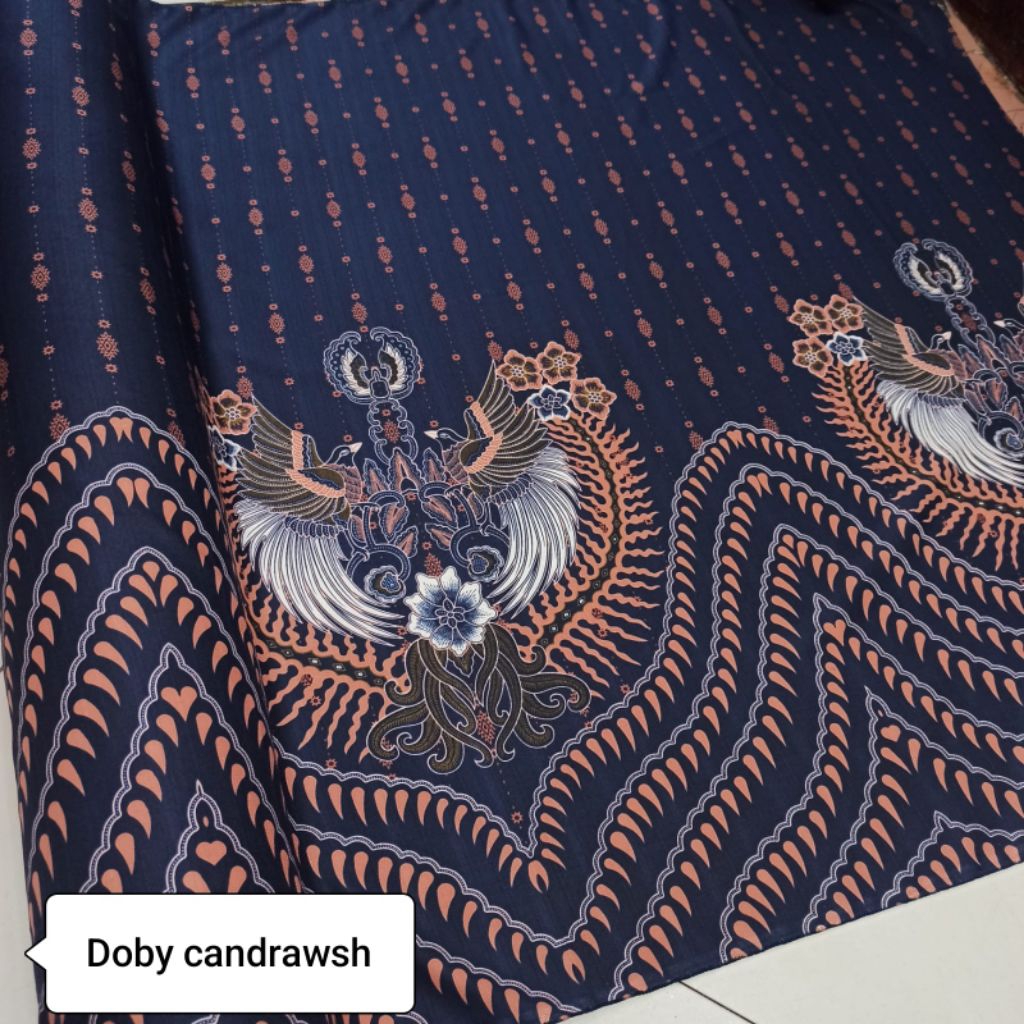 Bahan Batik doby premium / Kain Batik doby Cendrawasih / Batik Meteran Motif burung