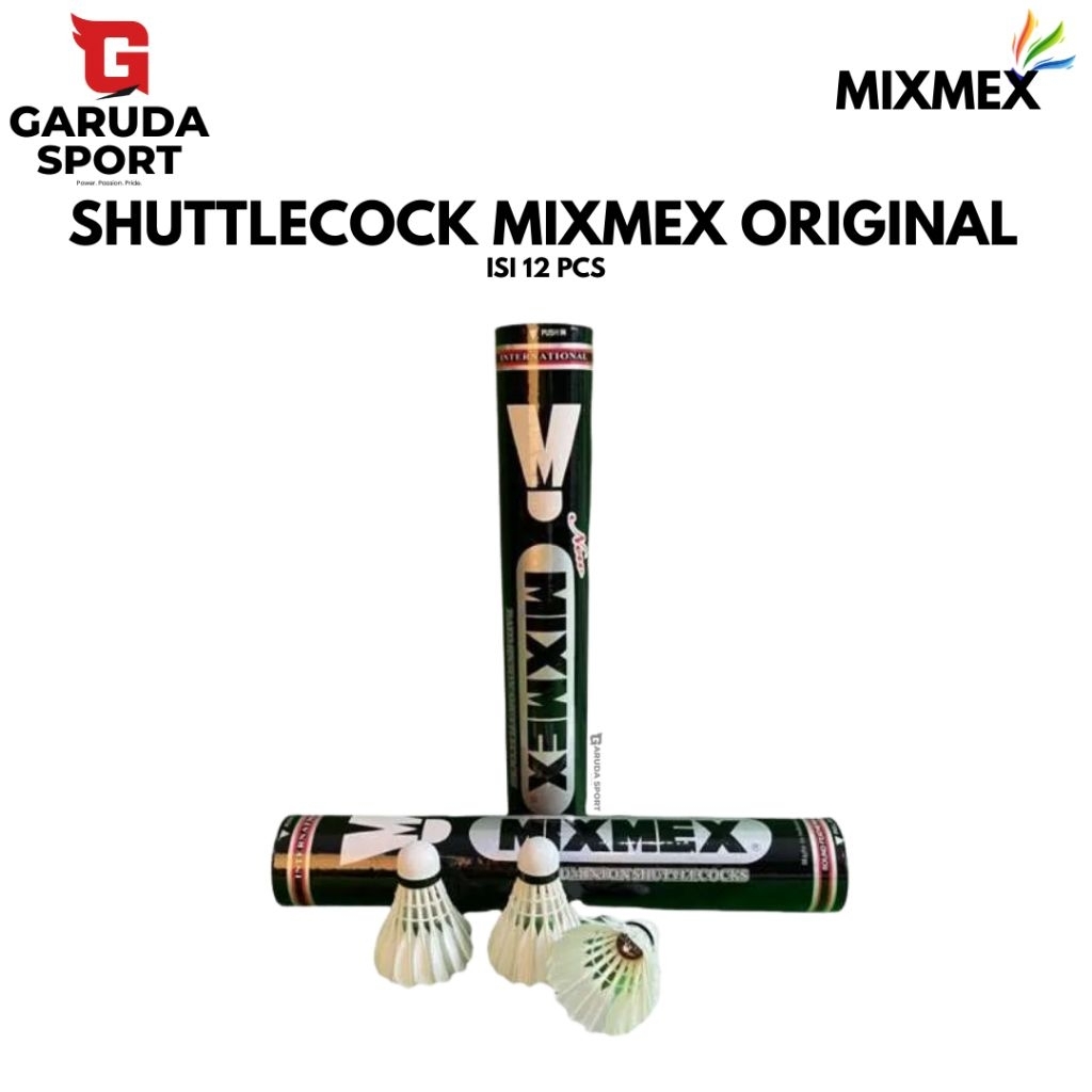Kok Bulutangkis mixmex Shuttlecock MixMex bola Bulutangkis MixMex isi 12pcs