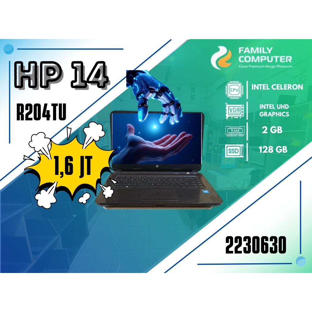 HP 14 R204TU | INTEL CELERON | INTEL UHD GRAPHICS