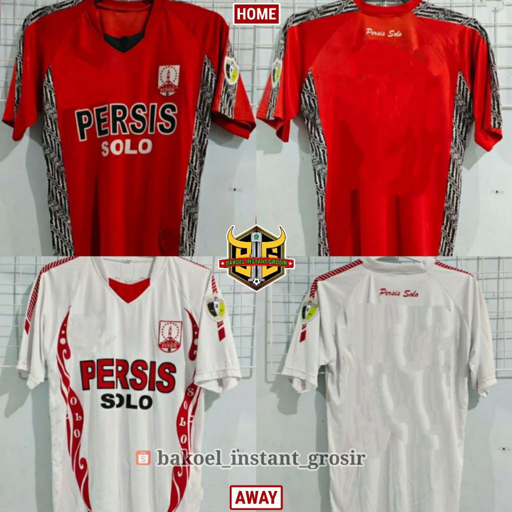 Jersey PERSIS SOLO Divisi Utama 2011 HOME AWAY Merah Putih FULL PRINTING Retro Lokal Remake