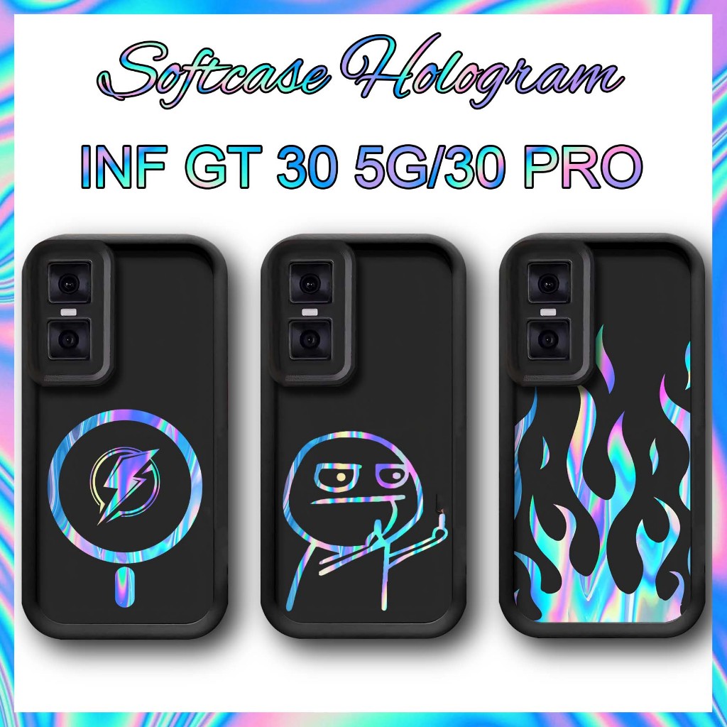 Case Hologram Infinix GT 30 5G - Casing Infinix GT 30 Pro 5G - Softcase Infinix GT 30 5G - Slicon In