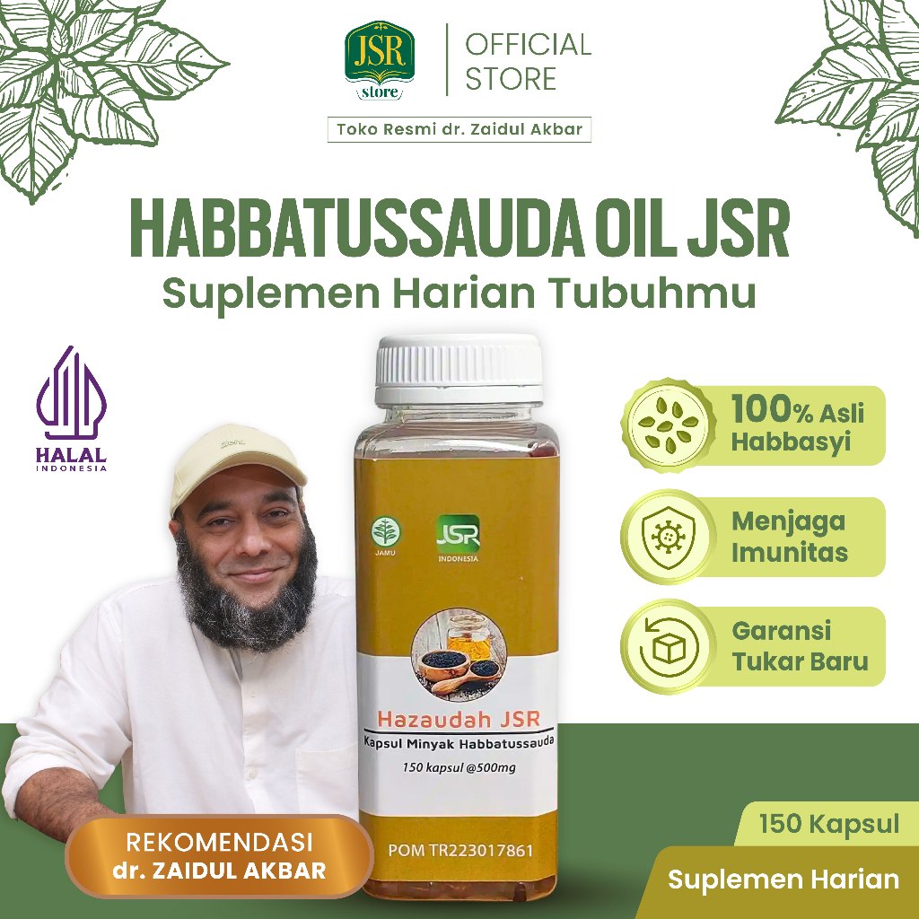 Habbatussauda Oil JSR Rekomendasi dr Zaidul Akbar - 150 Kapsul