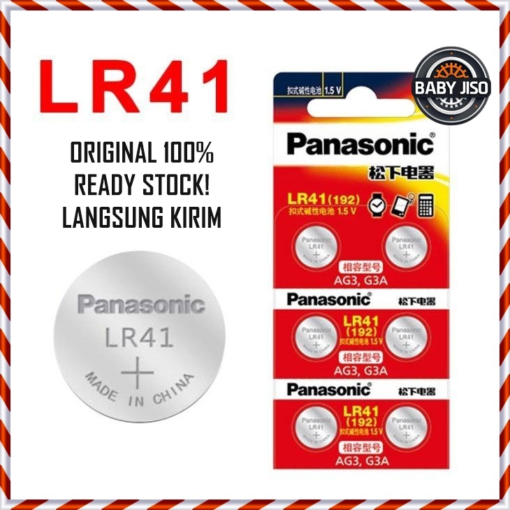 Baterai/Batrey Panasonic LR41 LR43 LR44 LR1130 Coin Cell Battery