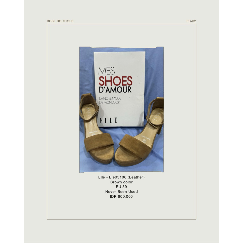 High heels sandal Elle (leather)