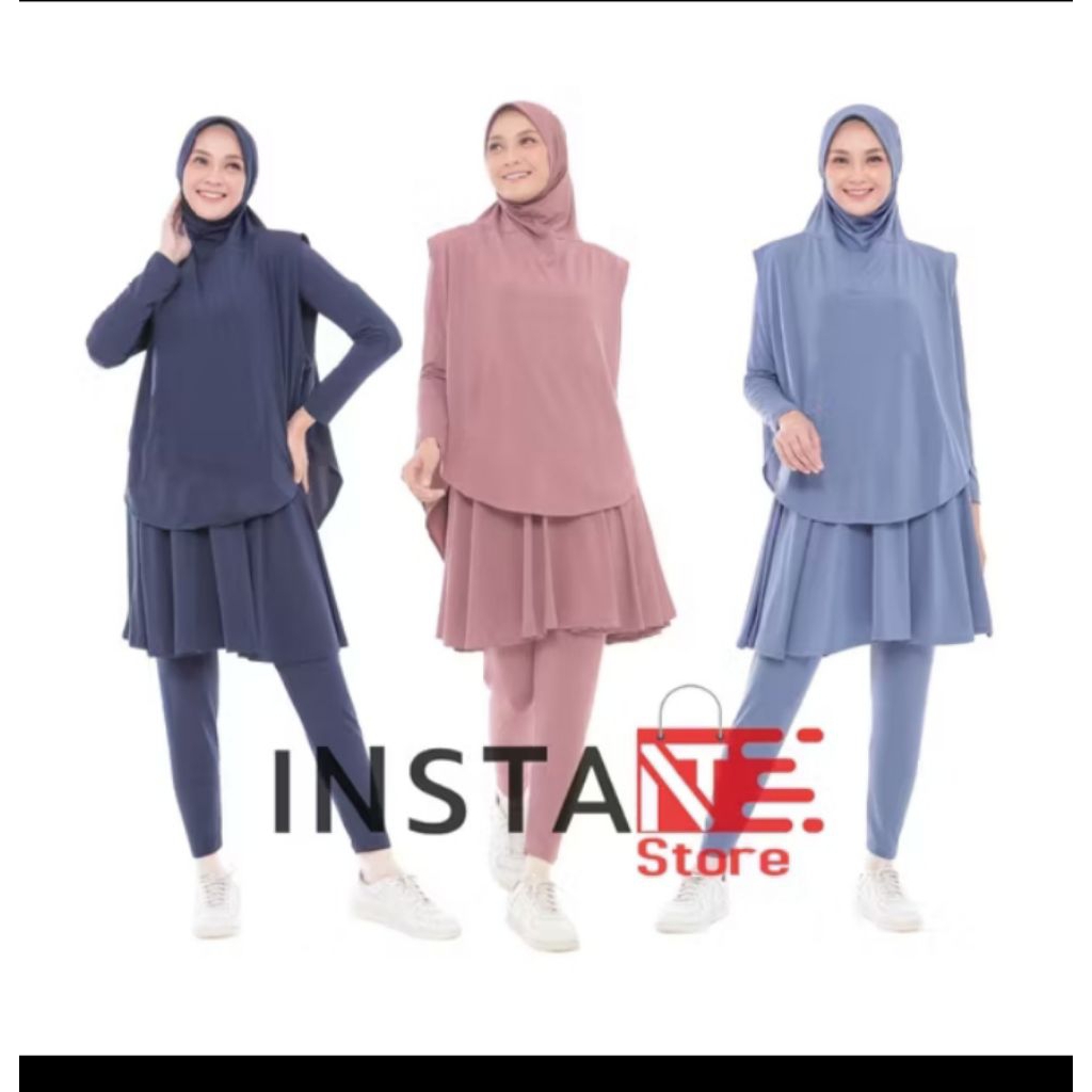 Baju Senam W Hijab Wanita