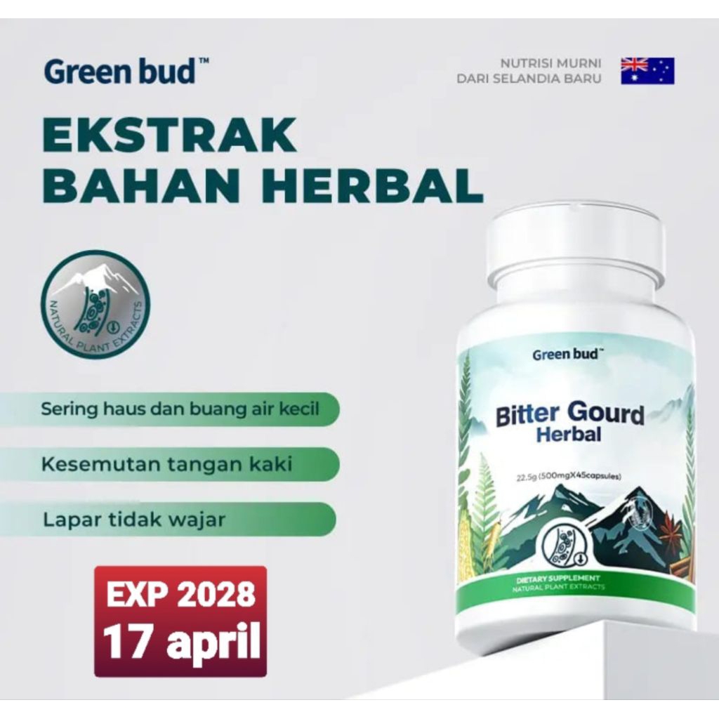 Green Bud Bitter Gourd Herbal Kapsul Atasi Diabetes