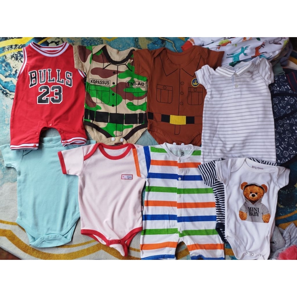 pl jumper set topi// pl jp karakter/ set bulanan/ dress anak/ slepsuit baby/ romper baby
