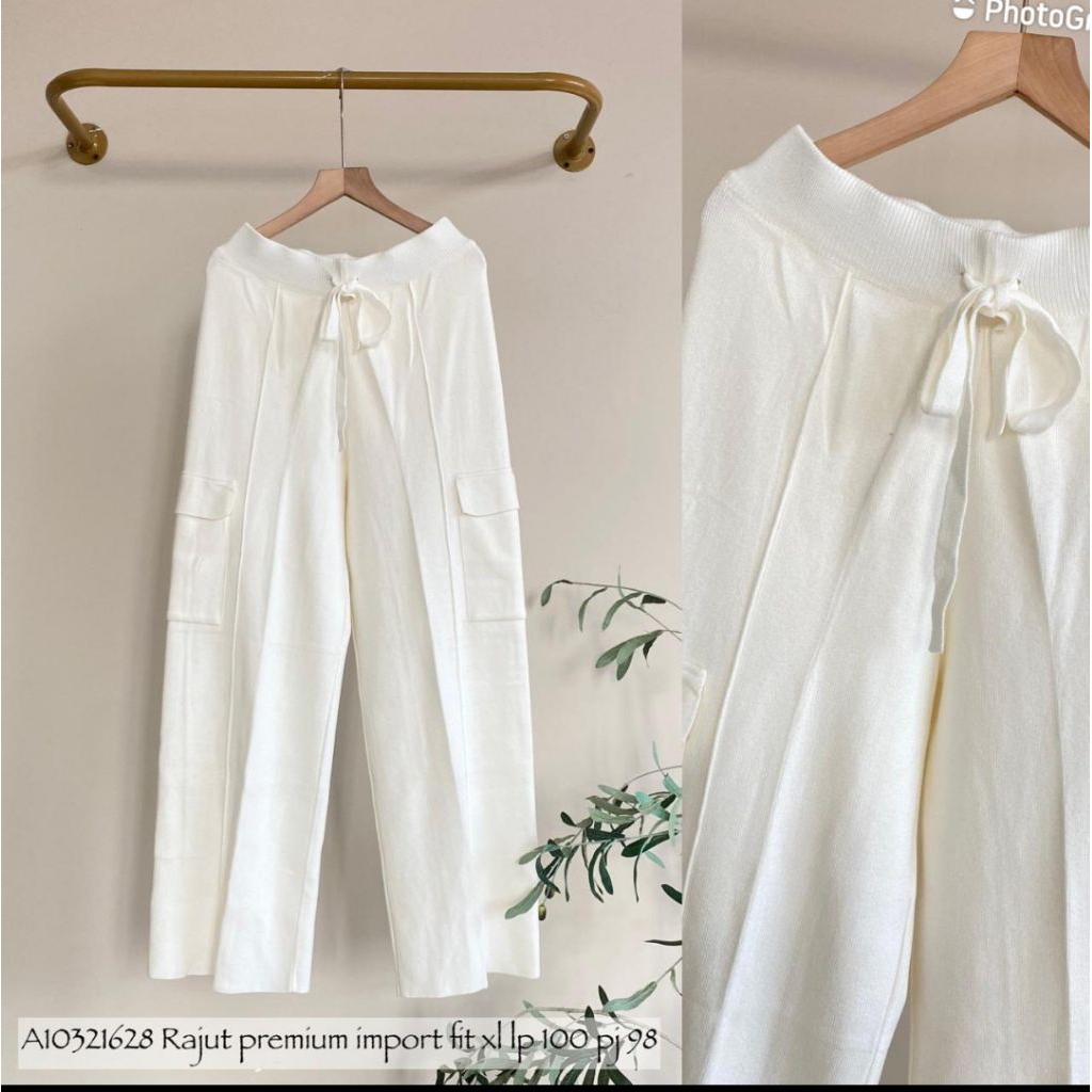 Real pic ORIGINAL dan TERMURAH Celana Kulot Rajut tebal PREMIUM Bangkok / Celana rajut PREMIUM IMPOR