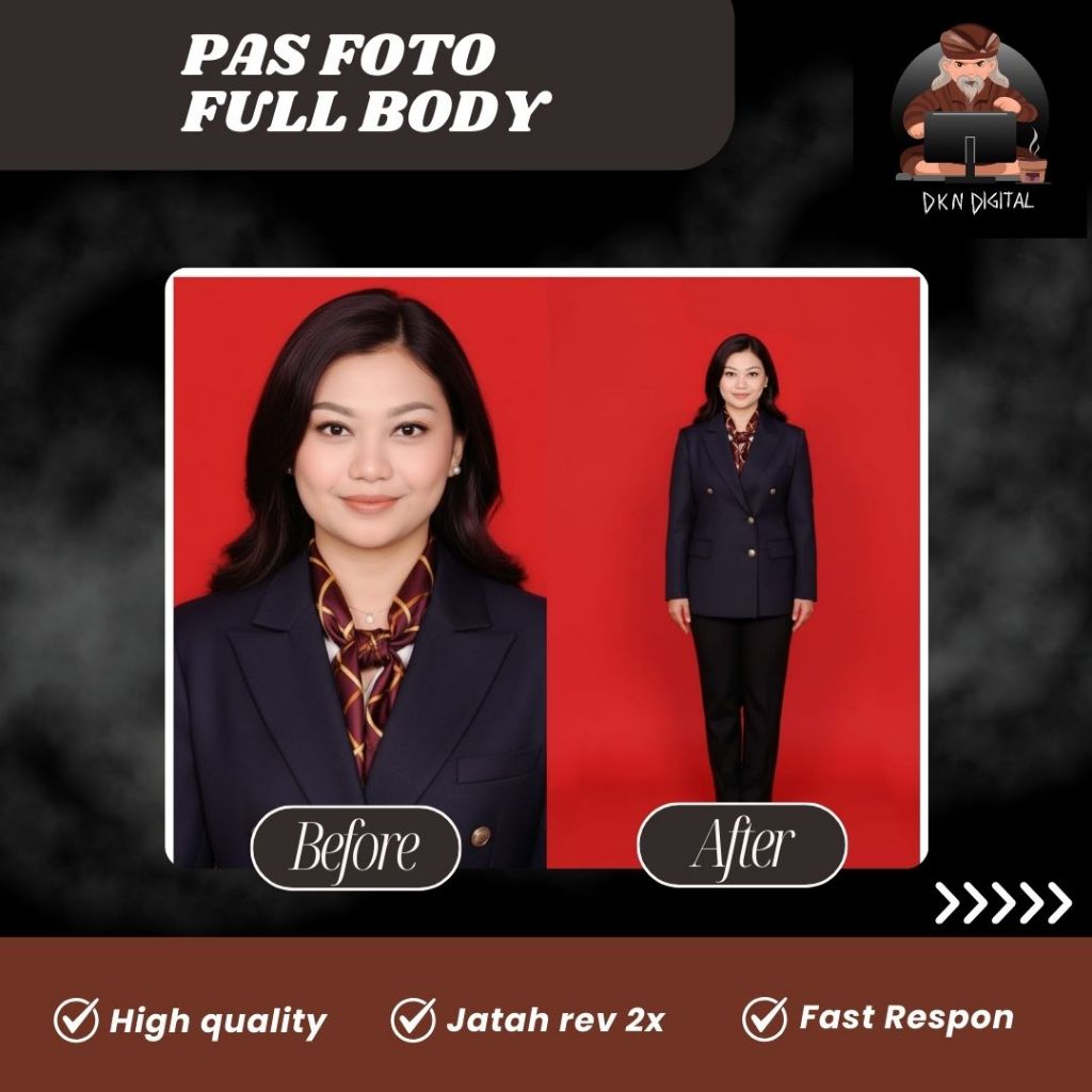 (JASA EDIT PROFESIONAL) PAS FOTO PRO FULL BODY/EDIT LAMARAN KERJA/EDIT FOTO GANTI JAS/EDIT FOTO GANT