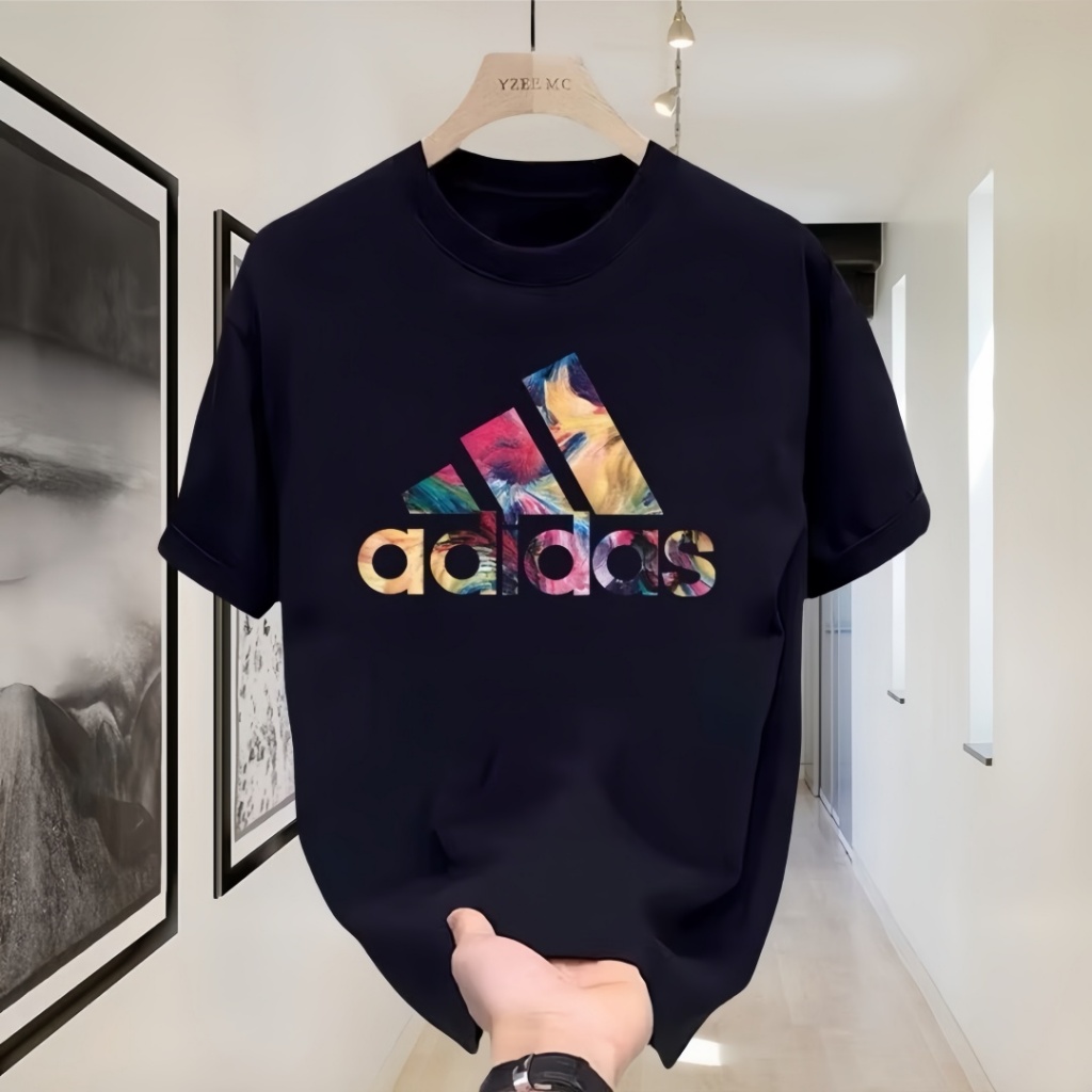 Kaos Distro Adidas di Outlets - Kaos Pria, Wanita, Ukuran Super Besar, Model Oversize, Potongan Kota